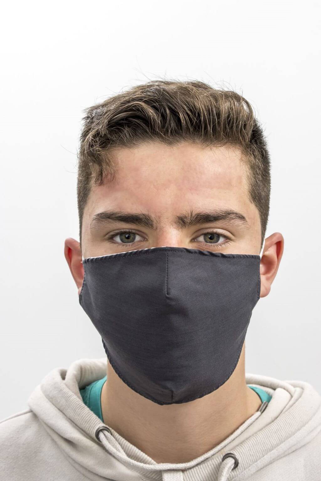 Reusable Fabric Face Mask - charcoal - PACK OF 3